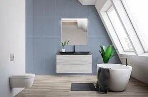 Зеркало с подсветкой BelBagno UNO 80x80 сатин SPC-UNO-800-800-TCH Зеркало с подсветкой BelBagno UNO 80x80 сатин SPC-UNO-800-800-TCH, 3