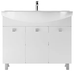 Тумба-умывальник напольный Айсберг Мега 105 белый DM4603T+4620008197388, 3