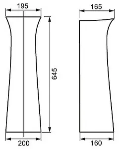 Пьедестал Cersanit Eko белый S-PO-E50/55/60 Пьедестал Cersanit Eko белый S-PO-E50/55/60, 2