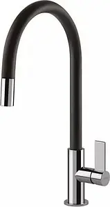 Смеситель для кухни с выдвижным изливом Franke Ambient Evo чёрный/хром 115.0373.950 Смеситель для кухни с выдвижным изливом Franke Ambient Evo чёрный/хром 115.0373.950, 1