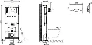 Комплект 5 в 1 Jacob Delafon Brive E21733RU-00 с кнопкой E21822-CP хром глянцевый Комплект 5 в 1 Jacob Delafon Brive E21733RU-00 с кнопкой E21822-CP хром глянцевый, 2
