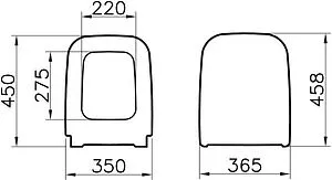Унитаз-компакт безободковый VitrA Polar Rim-Ex белый 9843B003-7201, 5