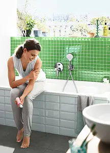 Лейка ручного душа Hansgrohe Crometta 100 Mono хром/белый 26825400 Лейка ручного душа Hansgrohe Crometta 100 Mono хром/белый 26825400, 5