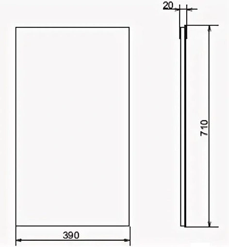 Зеркало Comforty Асти 40 дуб дымчатый 00-00001468CF