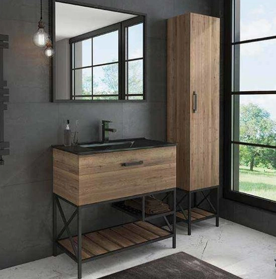 Зеркало Comforty Бредфорд 90 чёрный 00004147988CF