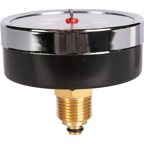 Термоманометр аксиальный Rommer 80мм 10 бар 120°С ½&quot; RIM-0005-801015