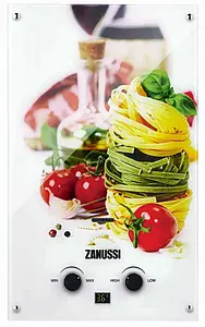 Водонагреватель проточный газовый Zanussi GWH 10 Fonte Glass La Spezia Водонагреватель проточный газовый Zanussi GWH 10 Fonte Glass La Spezia, 1