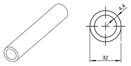 Труба сшитый полиэтилен Rehau Rautitan pink 40 x 5.5 мм PE-Xa EVAL штанга 6м 11360821006