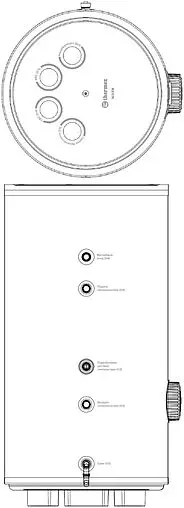 Бойлер косвенного нагрева с возможностью установки ТЭНа Thermex Nixen 200 F (17 кВт) 151222