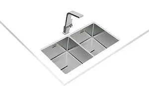 Мойка кухонная Teka Flexlinea RS15 2B 740 нержавеющая сталь полированная 115030009, 5