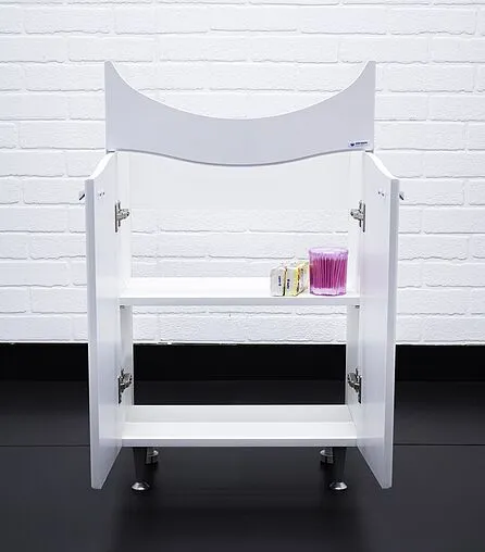 Тумба-умывальник напольная Айсберг Волна 50 белый DA1012T+46200081927581