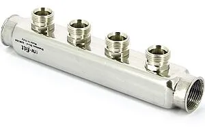 Коллектор распределительный проходной 4 отвода 1&quot;в/в x ¾&quot;ек Uni-fitt 430I4304, 3