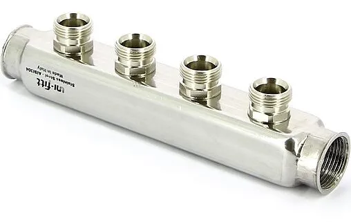 Коллектор распределительный проходной 4 отвода 1&quot;в/в x ¾&quot;ек Uni-fitt 430I4304