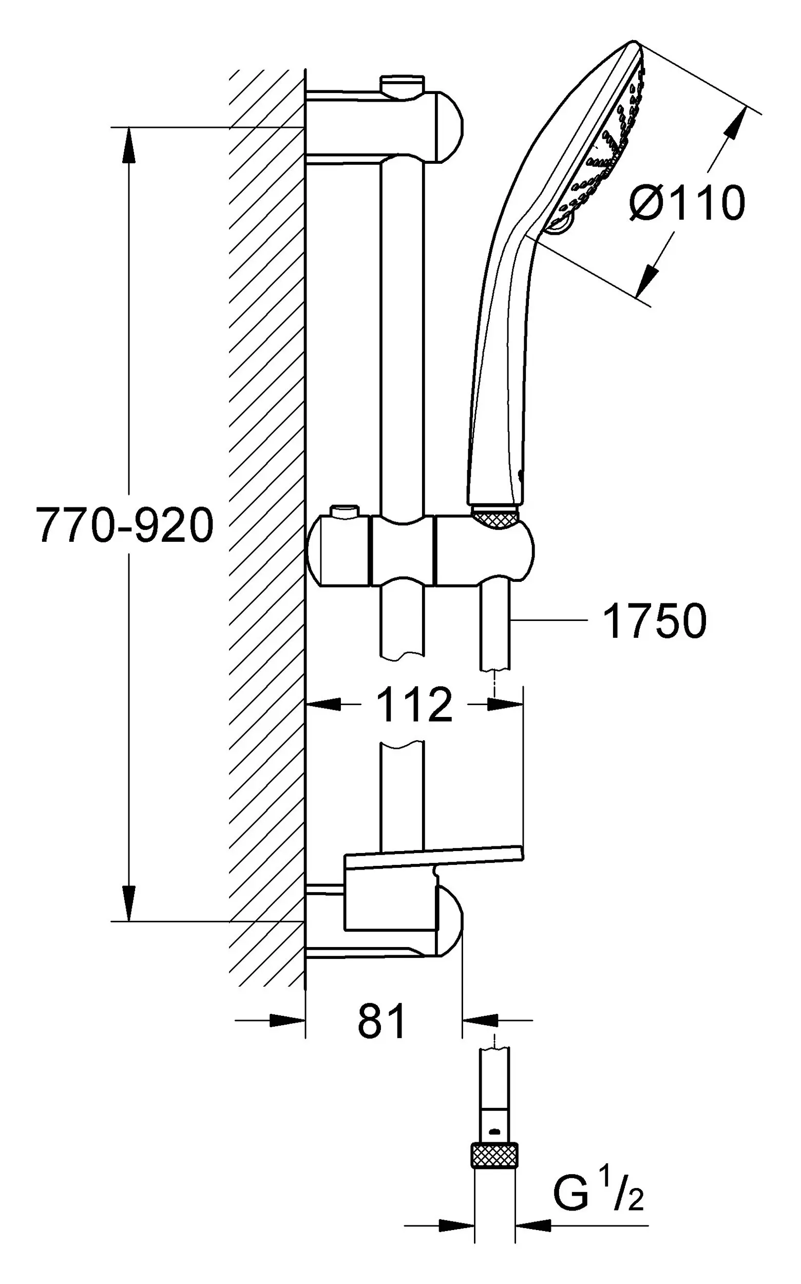 Душевая стойка Grohe Euphoria 110 Massage хром 27226001, 2