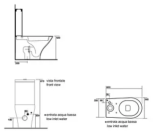 Унитаз-компакт Kerasan Aquatech белый 371701+378101 Унитаз-компакт Kerasan Aquatech белый 371701+378101, 2
