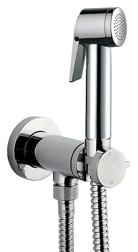 Гигиенический душ со смесителем Bossini Paloma Flat Mixer Set хром E37011B.030