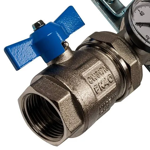 Группа коллекторная без расходомеров 9 отводов 1&quot;в/в x ¾&quot;ек Stout SMS 0912 000009