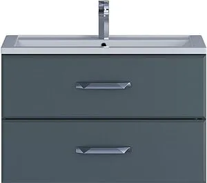 Тумба-умывальник подвесная Uperwood Foster 80 серый графит 291020541 Тумба-умывальник подвесная Uperwood Foster 80 серый графит 291020541, 1