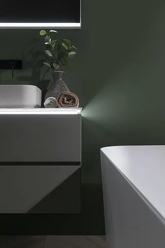 Тумба под умывальник подвесная Allen Brau Infinity 100 олива 1.21003.CGM