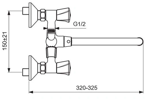 Смеситель для ванны с длинным изливом Vidima Life хром BA362AA