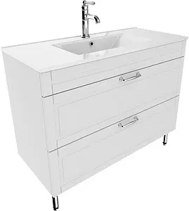 Тумба-умывальник напольная IDDIS Oxford 100 белый OXF10W1i95K Тумба-умывальник напольная IDDIS Oxford 100 белый OXF10W1i95K, 1