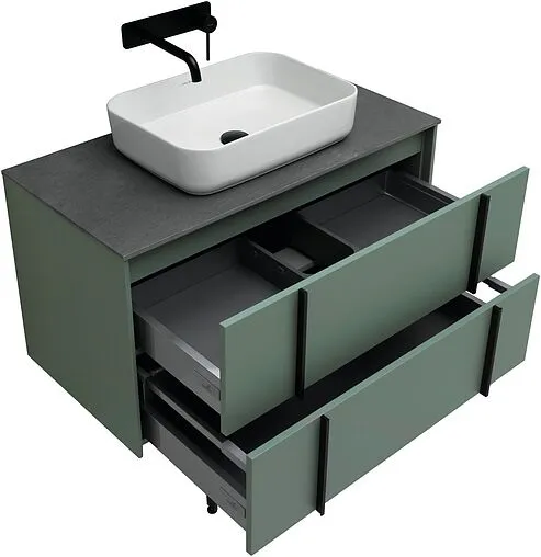 Тумба под умывальник подвесная Allen Brau Reality 90 олива 1.32006.CGM