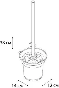Ёршик для унитаза Grampus Coral хром GR-7013 Ёршик для унитаза Grampus Coral хром GR-7013, 2
