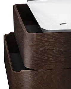 Тумба-умывальник подвесная Am.Pm Sensation 80 табачный дуб M30FHX0802TF+M30WPC0801WG Тумба-умывальник подвесная Am.Pm Sensation 80 табачный дуб M30FHX0802TF+M30WPC0801WG, 4