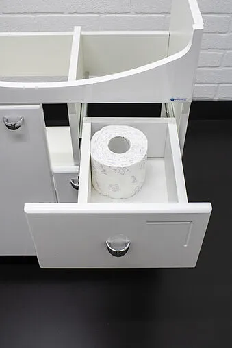 Тумба-умывальник напольный Айсберг Классик 60 белый DA1024T+4620008192772