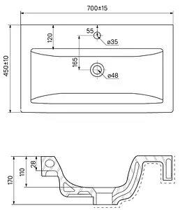 Тумба-умывальник напольная IDDIS Custo 70 белый CUS70W0i95+0047000i28 Тумба-умывальник напольная IDDIS Custo 70 белый CUS70W0i95+0047000i28, 3