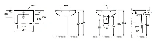 Раковина Jacob Delafon Odeon Up 65 белый E4743-00