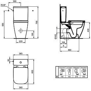 Чаша унитаза Ideal Standard I.Life S белый T500001 Чаша унитаза Ideal Standard I.Life S белый T500001, 2