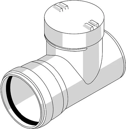 Ревизия внутренняя бесшумная D=110мм Rehau Raupiano Plus 11215341004 Ревизия внутренняя бесшумная D=110мм Rehau Raupiano Plus 11215341004