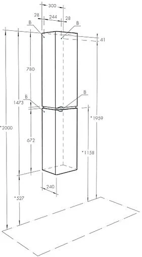 Шкаф-пенал подвесной Aquaton Скай PRO 30 белый глянец 1A238603SY01R