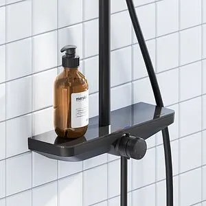 Душевая система со смесителем для душа Damixa Merkur чёрный матовый 940730300, 5