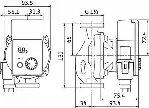 Насос циркуляционный Wilo Yonos PICO 25/1-4-130 4215514 Насос циркуляционный Wilo Yonos PICO 25/1-4-130 4215514, 4