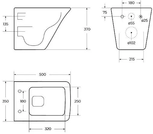 Унитаз подвесной безободковый BelBagno Marmi белый BB052CHR Унитаз подвесной безободковый BelBagno Marmi белый BB052CHR