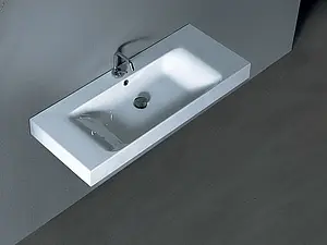 Раковина Kerasan Cento 100 белый 355001*1 Раковина Kerasan Cento 100 белый 355001*1, 4