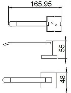 Держатель для запасных рулонов SMARTsant хром SM002AA, 2