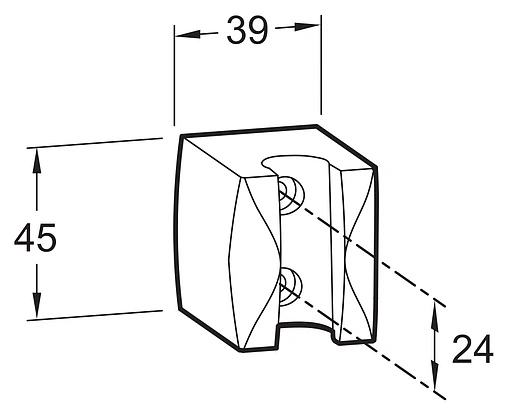 Держатель ручного душа Jacob Delafon хром E75063-CP
