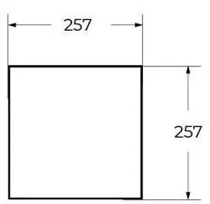 Вставка для подвесной металлической полки Cezares Cadro 30 Bianco CADRO-30/30-MENS-BIANCO, 2
