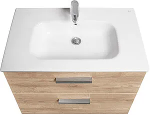 Тумба-умывальник подвесная Roca Victoria 80 орех A857470517+32799C000, 3