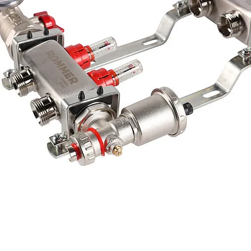 Группа коллекторная с расходомерами 2 отвода 1&quot;в/в x ¾&quot;ек Rommer RMS-1210-000002