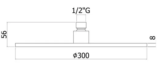 Лейка верхнего душа с настенным креплением Paffoni Master King медовое золото ZSOF079HG+ZSOF034HG