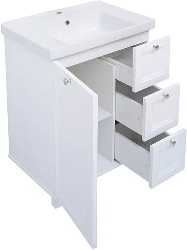 Тумба-умывальник напольная Aquanet Амели 70 белый 00261988+641600
