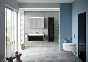 Шкаф-зеркало VitrA Metropole 80 сливовое дерево 58211, 3