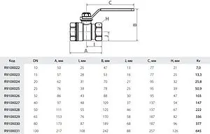 Кран шаровый 1"в x 1"в Giacomini R910X025 Кран шаровый 1"в x 1"в Giacomini R910X025, 2