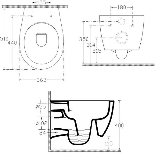 Унитаз подвесной безободковый ISVEA Sentimenti Neo Vortex белый 10AR02013