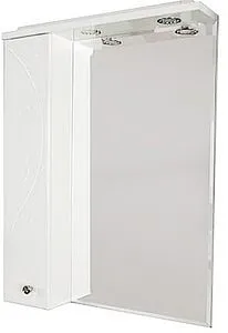 Шкаф-зеркало Aquaton Лиана 60 L белый 1A162702LL01L, 1