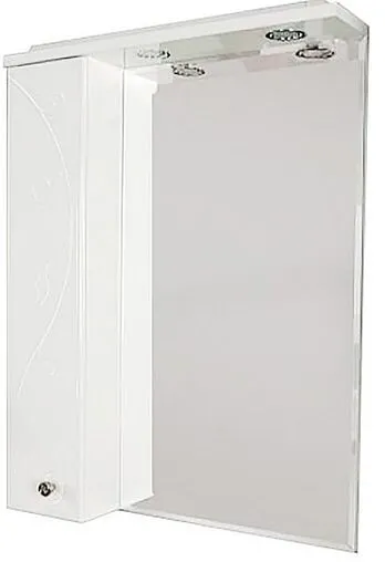 Шкаф-зеркало Aquaton Лиана 60 L белый 1A162702LL01L